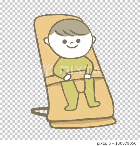 Baby riding a bouncer Baby riding a bouncer 130679050
