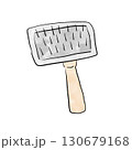 トリミング用のスリッカーブラシ 130679168