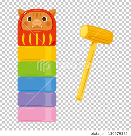Year of the Pig Daruma Drop 130679385