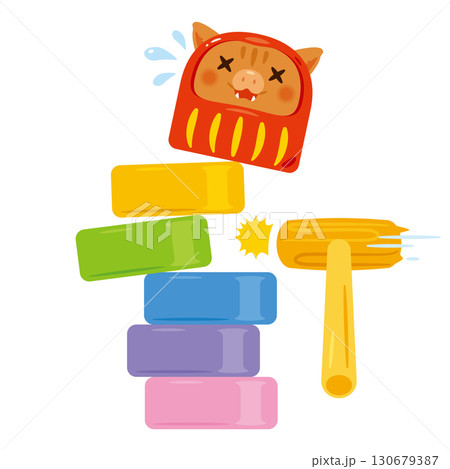 亥年の達磨落とし 失敗 亥年の達磨落とし 失敗 130679387