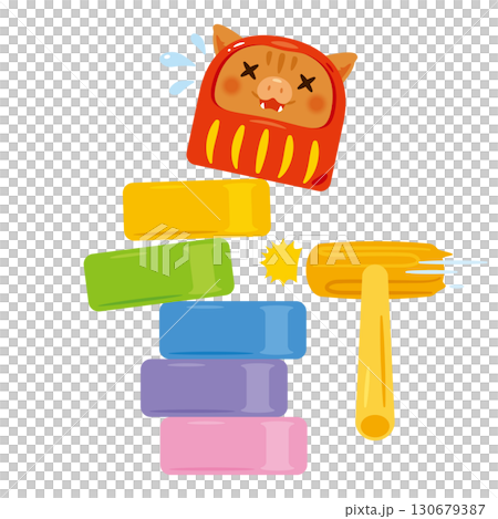 亥年の達磨落とし 失敗 亥年の達磨落とし 失敗 130679387