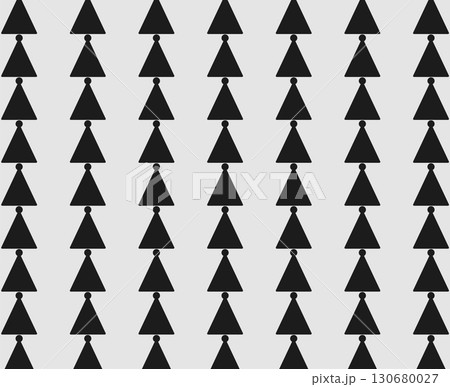 simple geometric pattern with black triangle rows on white background 130680027