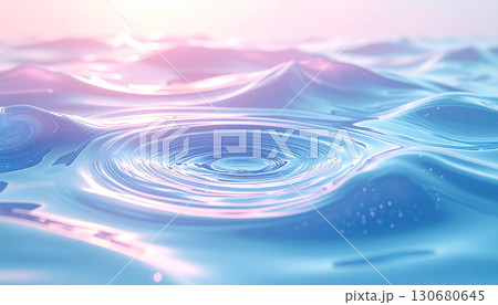 波の背景素材 130680645