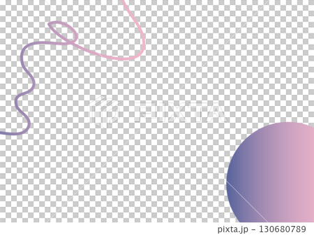 ピンクとパープルの抽象ラインが描くシンプル背景 130680789