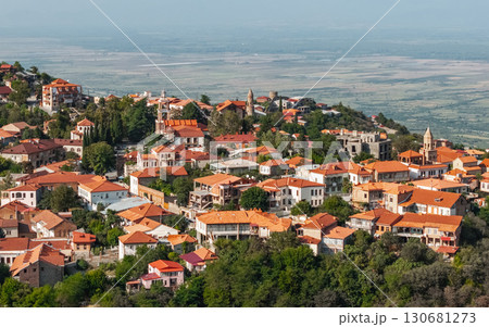 Aerial view of Sighnaghi 130681273