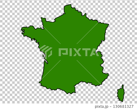 法國地圖(綠色邊框) 法國地圖(綠色邊框) 130681327