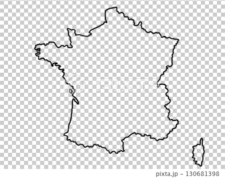 法國地圖（空白地圖） 130681398