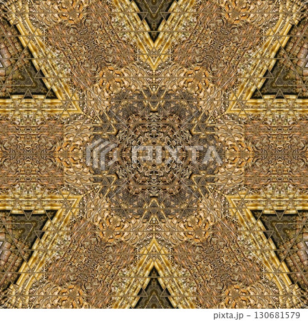 Geometric floral texture design for the website, theme. suitable for software background and user interface. medieval kaleidoscope pattern idea for print on fabric and floor carpet 130681579