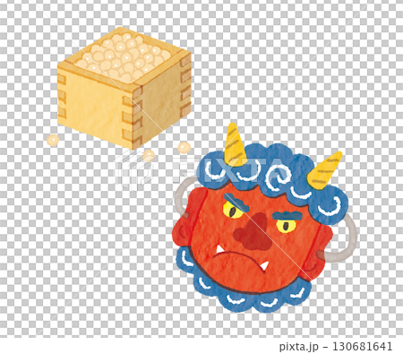 Setsubun: Bean Throwing and Demon Masks - Traditional Japanese Event Setsubun: Bean Throwing and Demon Masks - Traditional Japanese Event 130681641