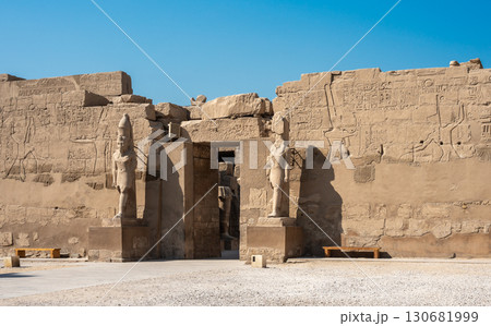 Ancient ruins of Karnak Temple in Luxor, Egypt 130681999