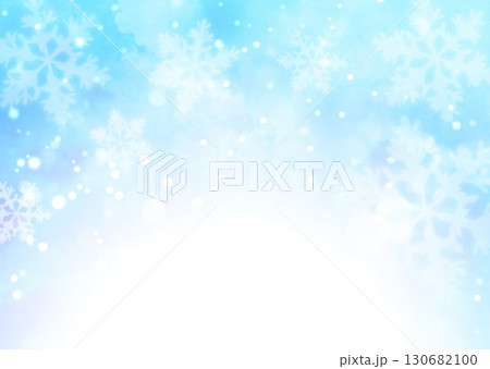 水彩柄の雪の結晶 水彩柄の雪の結晶 130682100