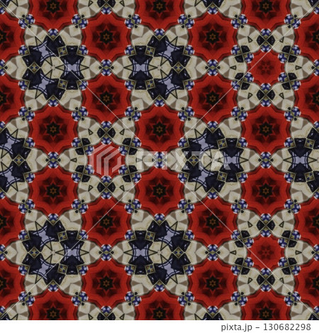 Tribal concept design for textile, flyer, brochure, magazine cover printing. Indigenous fashion pattern background for interior decoration and traditional costume or handicraft making 130682298