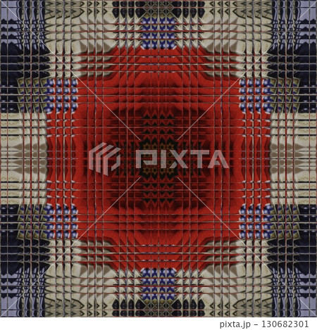 Tribal concept design for textile, flyer, brochure, magazine cover printing. Indigenous fashion pattern background for interior decoration and traditional costume or handicraft making 130682301