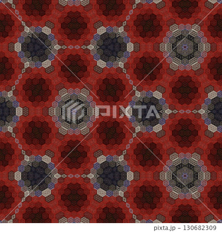 Tribal concept design for textile, flyer, brochure, magazine cover printing. Indigenous fashion pattern background for interior decoration and traditional costume or handicraft making 130682309