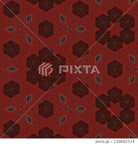 Tribal concept design for textile, flyer, brochure, magazine cover printing. Indigenous fashion pattern background for interior decoration and traditional costume or handicraft making 130682314