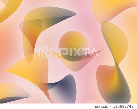 抽象的なカラフルなベールの背景素材　穏やかなイメージ 130682748