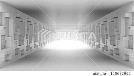 3d rendering. Abstract background. Modern geometric cubes in a light room. Minimalistic design for poster, cover, branding, banner, poster. 3d rendering. Abstract background. Modern geometric cubes in a light room. Minimalistic design for poster, cover, branding, banner, poster. 130682993
