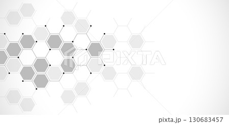 Abstract design element with geometric background of hexagons shape pattern Abstract design element with geometric background of hexagons shape pattern 130683457
