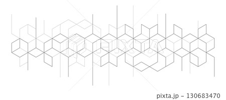 Abstract geometric background with isometric blocks, polygon shape pattern Abstract geometric background with isometric blocks, polygon shape pattern 130683470