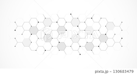 Abstract design element with geometric background of hexagons shape pattern Abstract design element with geometric background of hexagons shape pattern 130683479