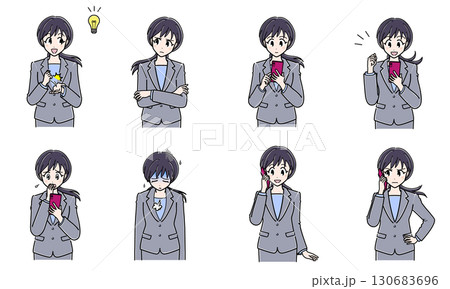 スーツのOLさん上半身セット3 スーツのOLさん上半身セット3 130683696