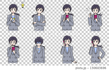 スーツのOLさん上半身セット3 スーツのOLさん上半身セット3 130683696