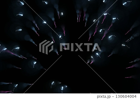 鳥取　四季の散歩　夏　花火  アート 130684004