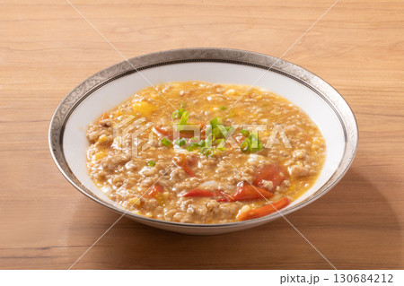 豚ひき肉とトマトの卵あんかけ 130684212