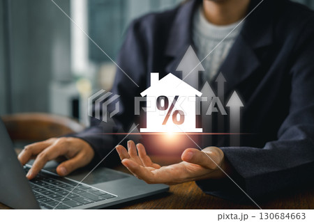 A visual representation of real estate market trends, highlighting investment growth in modern housing and property development. A visual representation of real estate market trends, highlighting investment growth in modern housing and property development. 130684663