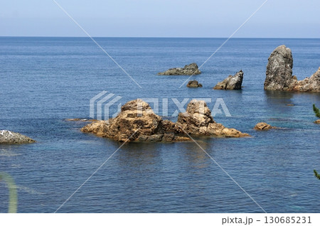 兵庫県　四季の散歩　夏　はさかり岩 130685231