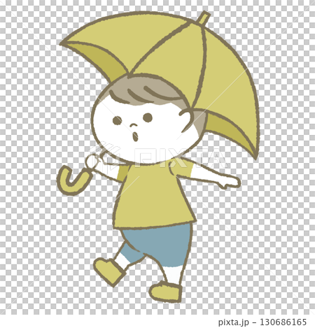 Child with a parasol 130686165