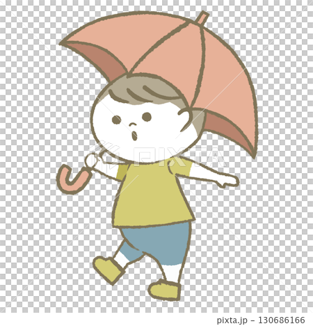 Child with a parasol 130686166