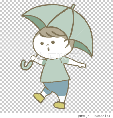 Child with a parasol Child with a parasol 130686173