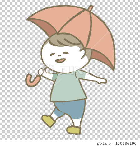 Child with a parasol Child with a parasol 130686190