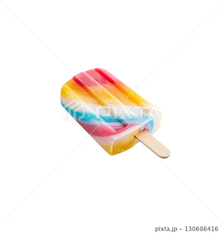 Bright rainbow candies isolated on white Bright rainbow candies isolated on white 130686416