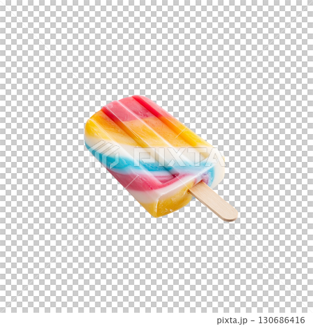 Bright rainbow candies isolated on white Bright rainbow candies isolated on white 130686416