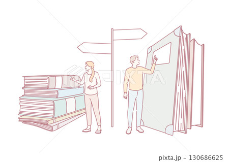 Education, knowledge and choosing profession concept Education, knowledge and choosing profession concept 130686625