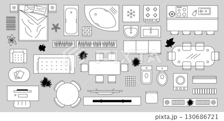 A minimalistic furniture layout can greatly enhance the appeal of modern interior designs 130686721