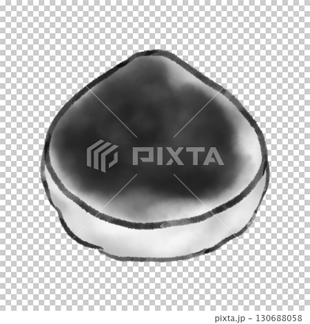 栗子饅頭（水墨畫風格）的插圖 130688058