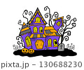 手描き風ハロウィンのイラスト 130688230