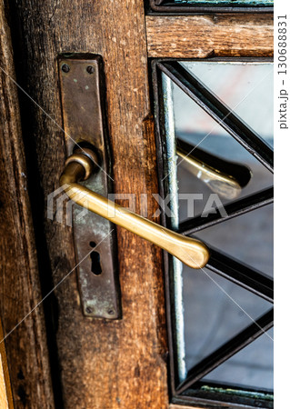 Wooden Door Handle 130688831