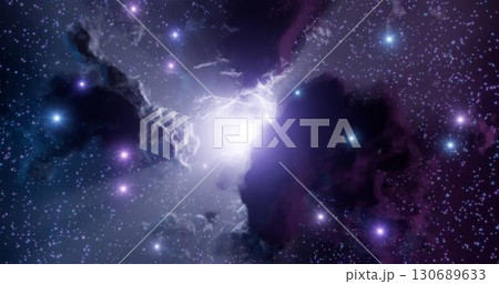 3d rendering. Space wallpaper and background. Universe with stars, constellations, galaxies, nebulae and gas and dust clouds 3d rendering. Space wallpaper and background. Universe with stars, constellations, galaxies, nebulae and gas and dust clouds 130689633