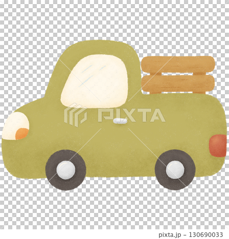 Green truck  130690033
