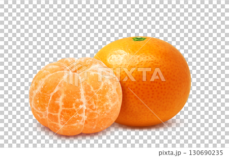橘子插畫逼真的水果 橘子插畫逼真的水果 130690235