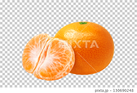 Mandarin orange illustration realistic fruit 130690248