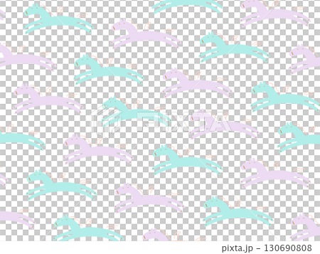 手描きのかわいいペガサスの背景イラスト 2026 正月素材 パステルカラー 手描きのかわいいペガサスの背景イラスト 2026 正月素材 パステルカラー 130690808