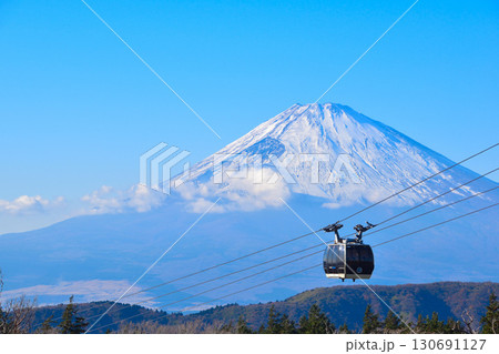 秋　箱根ロープウェイ　富士山　 130691127