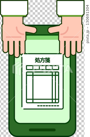 智慧型手機上顯示的處方 130691304