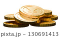 金貨が積み重なったイラスト 130691413