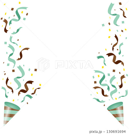 パーティークラッカーセット にぎやか お祝い 楽しい 華やか チョコミント アイスクリーム 130691694